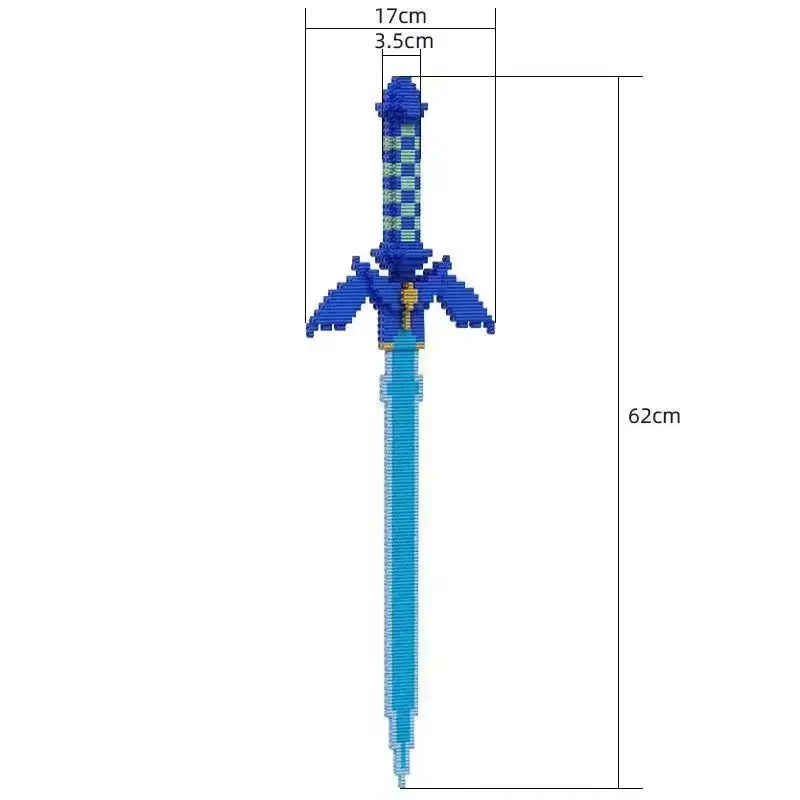 Breath Of The Wild The Master Sword Building Blocks Set For Zeldaed Hyrule Castle BOTW Arms Model Kids Children Birthday Gift