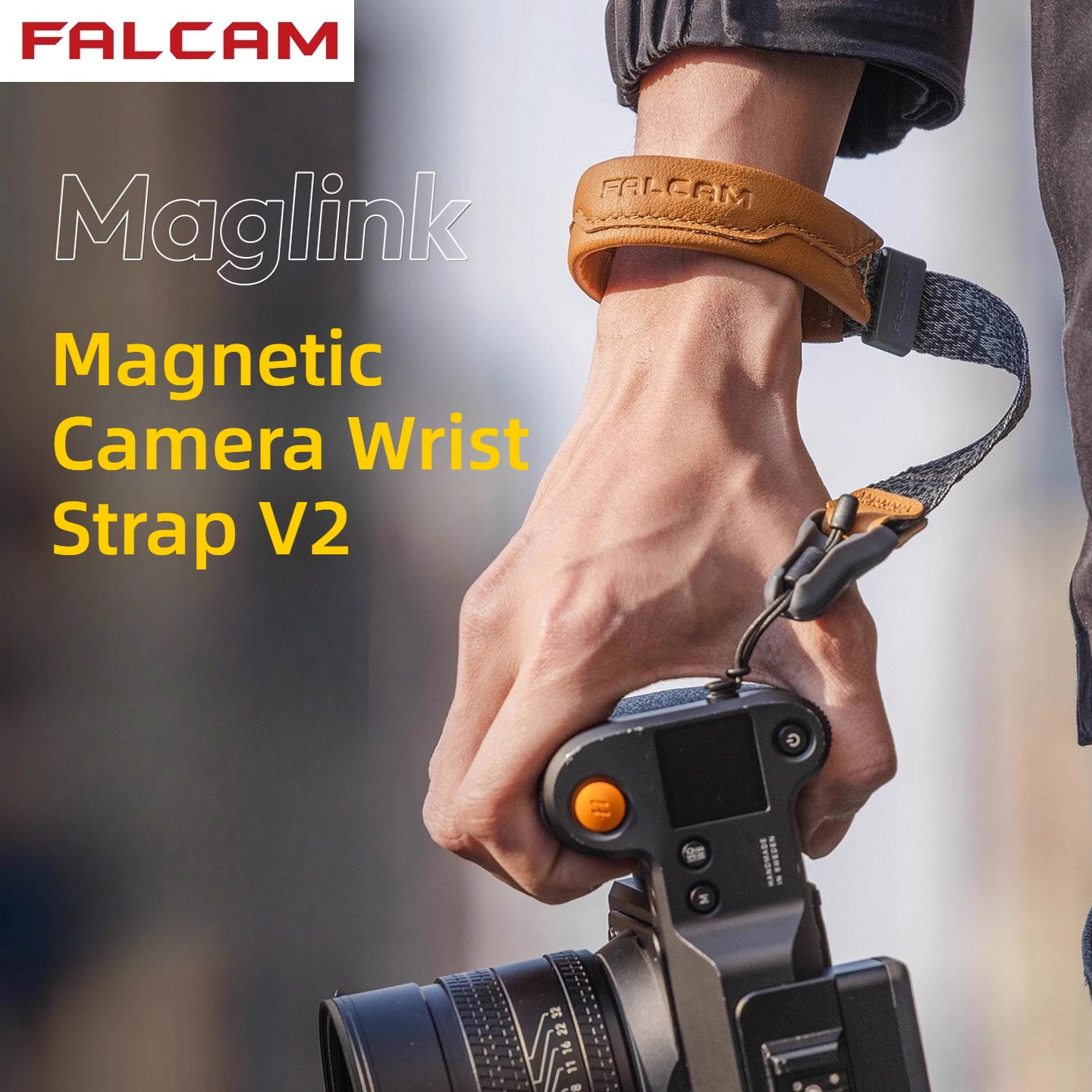 FALCAM V2 Maglink V2 Quick Release Camera Wrist Strap Magnetic Buckle Hand Strap Universal for Mirrorless & DSLR Cameras