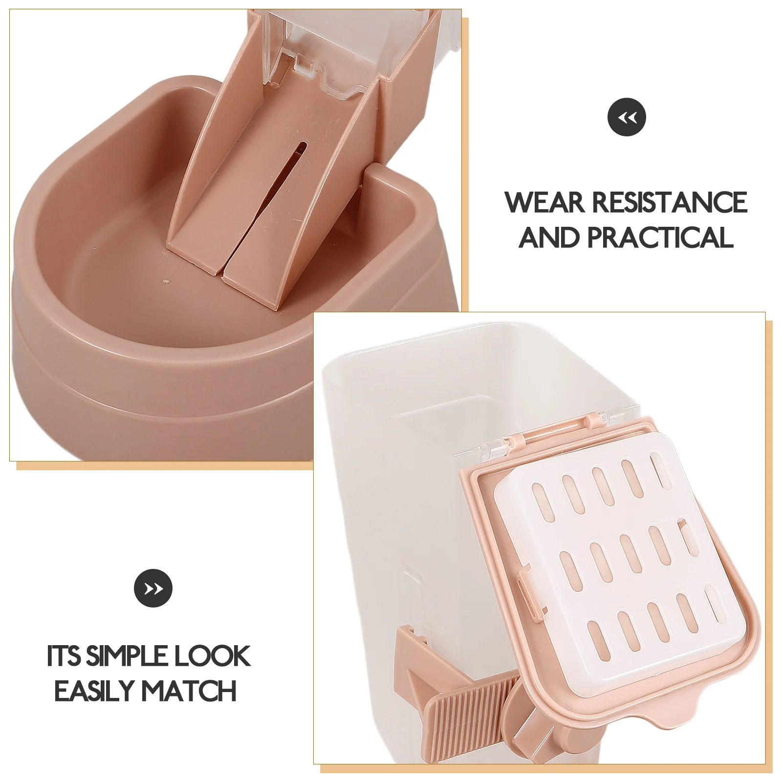 

Pet Feeder Water Dispenser 1 Set Pink Automatic Cat Rabbit Dog Fountain Bottle Pet Supplies Safe Durable Lightweight