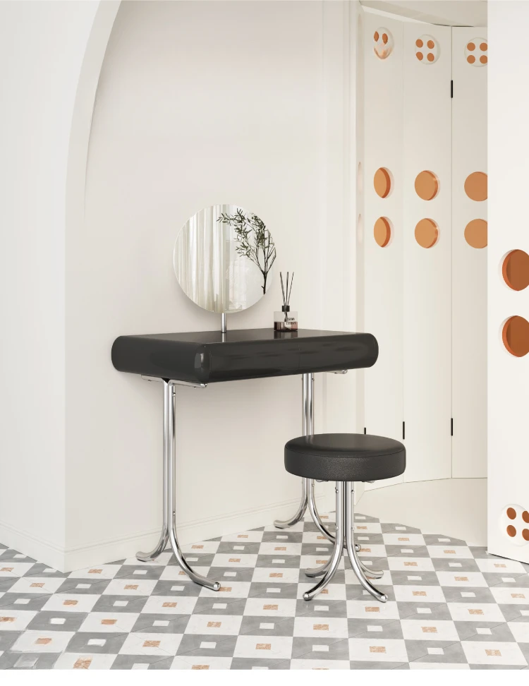 Designer Estilo Retro Dresser, Maquilhagem do quarto, Dressing Stool