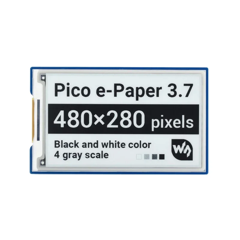 Pantalla de papel electrónico de tinta electrónica, módulo de ruptura, Kit de Inicio para placa RPI Raspberry Pi PICO H WH RP2040, 3,7 pulgadas, 480x280