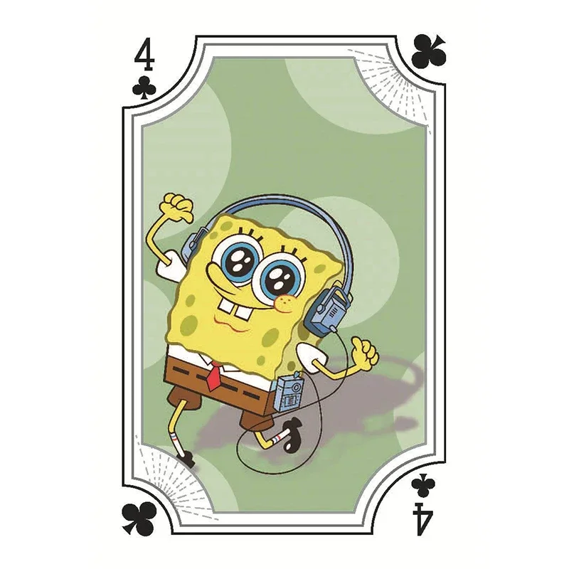 54Pcs/set Anime Cartoon Peripheral Poker Card Spongebob Squarepants Patrick Star Collect Classic Leisure and Entertainment Cards