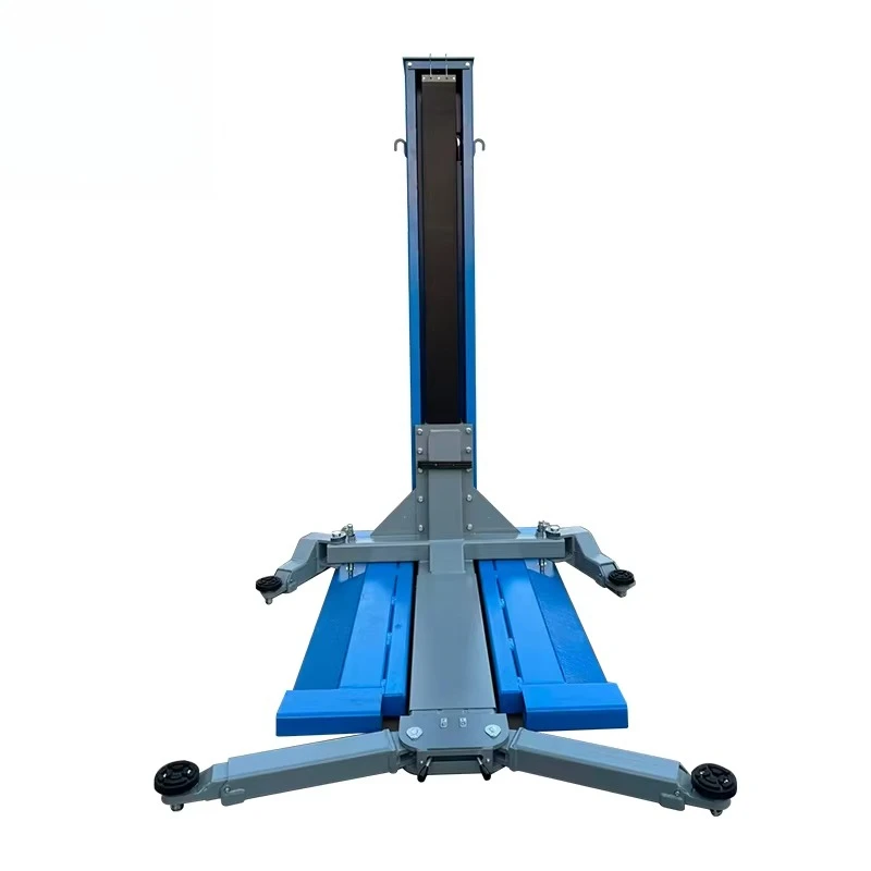 Small Space 1 Post Car Lift Low 2500kg Car Hoist Lift Portable Electric Car Lift Single Pole Post Lifting
