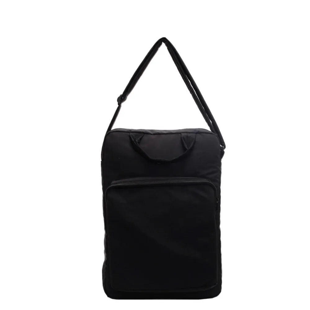

Large Capacity Nylon Laptop Bag Shoulder Bag Solid Color Office Document Tote Bag Handbag Crossbody Bag Zipper Computer Bag