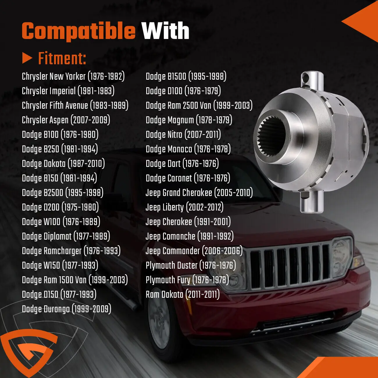 Nuovissimo armadietto differenziale SLC82529 per Jeep Cherokee XJ Chrysler 8,25" 29 scanalature