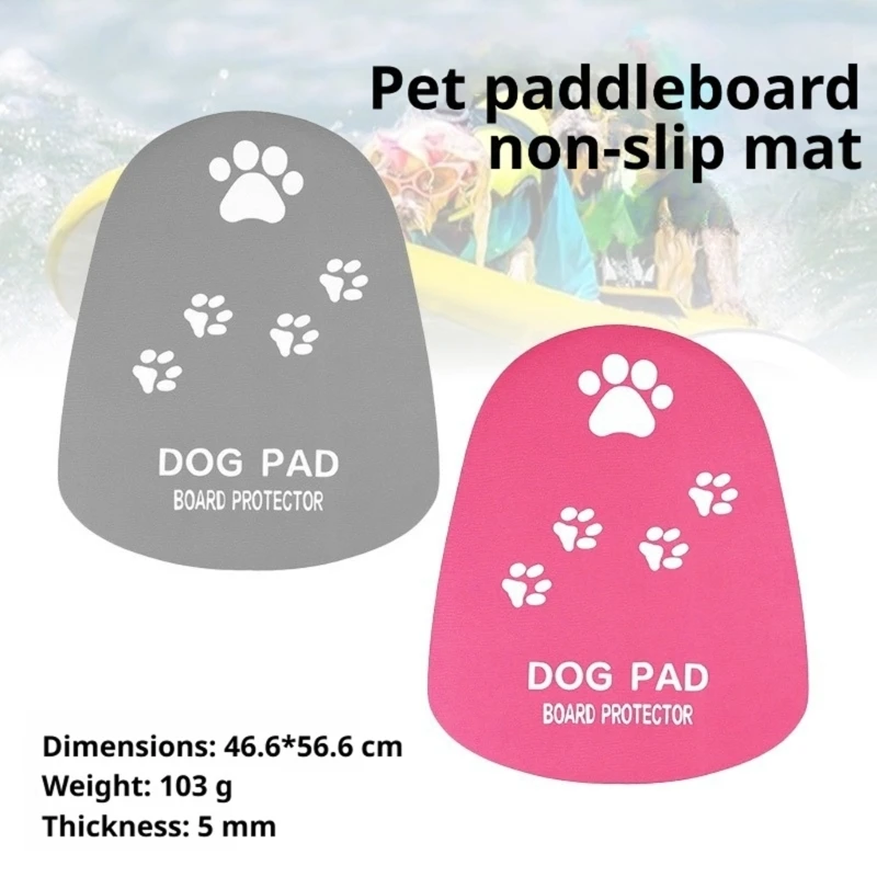 Pet Watercrafts Deck Pad for Canines, Waterproof Dog Surfboard Tractions Pad for Rear Board Areas, Dock Landings 69HD