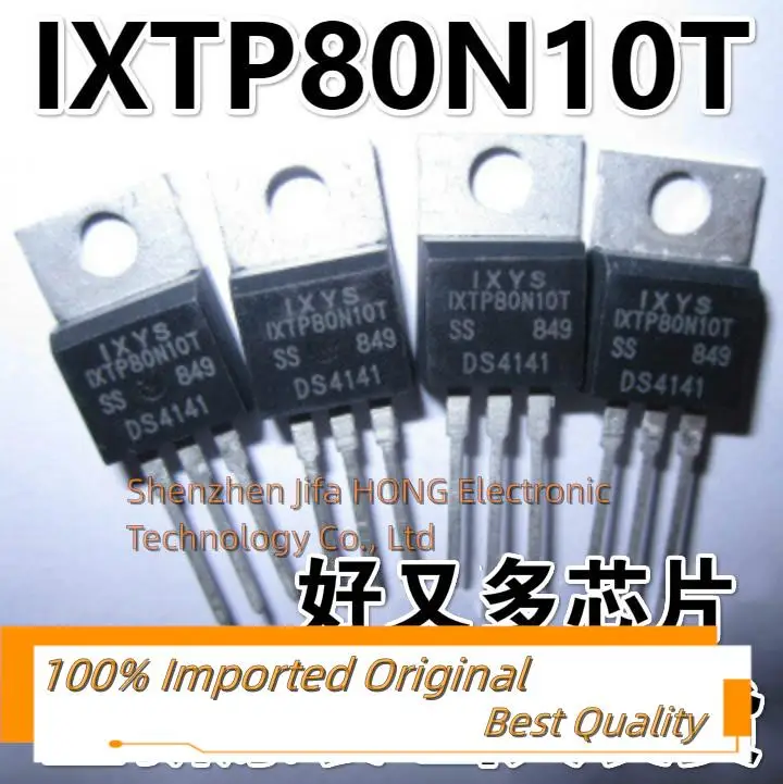 10PCS/Lot IXTP80N10 80N10  IXTP80N10T TO-220 100V 80A MOSFET Best QualityReally Stock Original