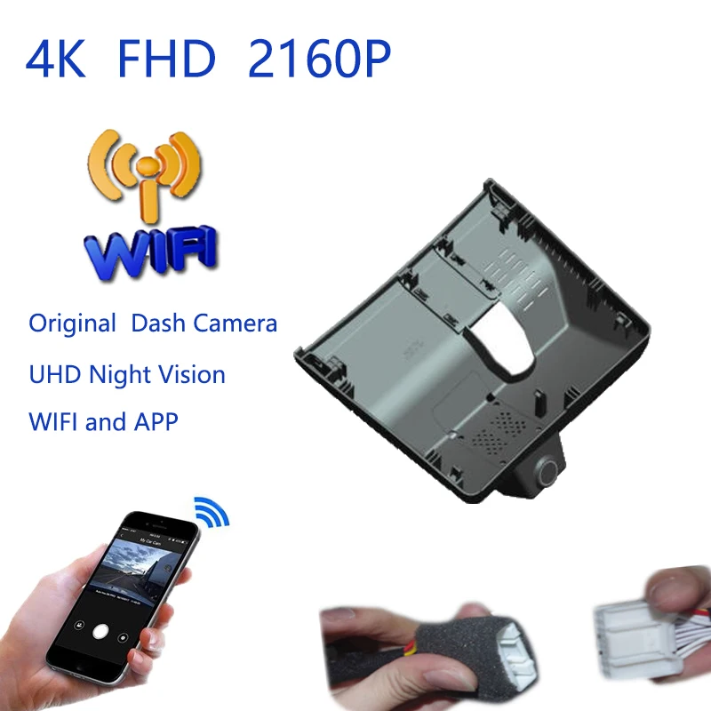 4K Plug And Play For Hyundai Santafe Santa fe 2023 204 2025 Tucson L 2025 Car Video Recorder Wifi DVR Dash Camera Black Box