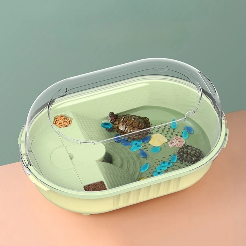 Turtle Terrarium Cyclic Filtering Anti-escape Turtle Tank Multifunctional Large Space Turtles Breeding Tanks Turtles House