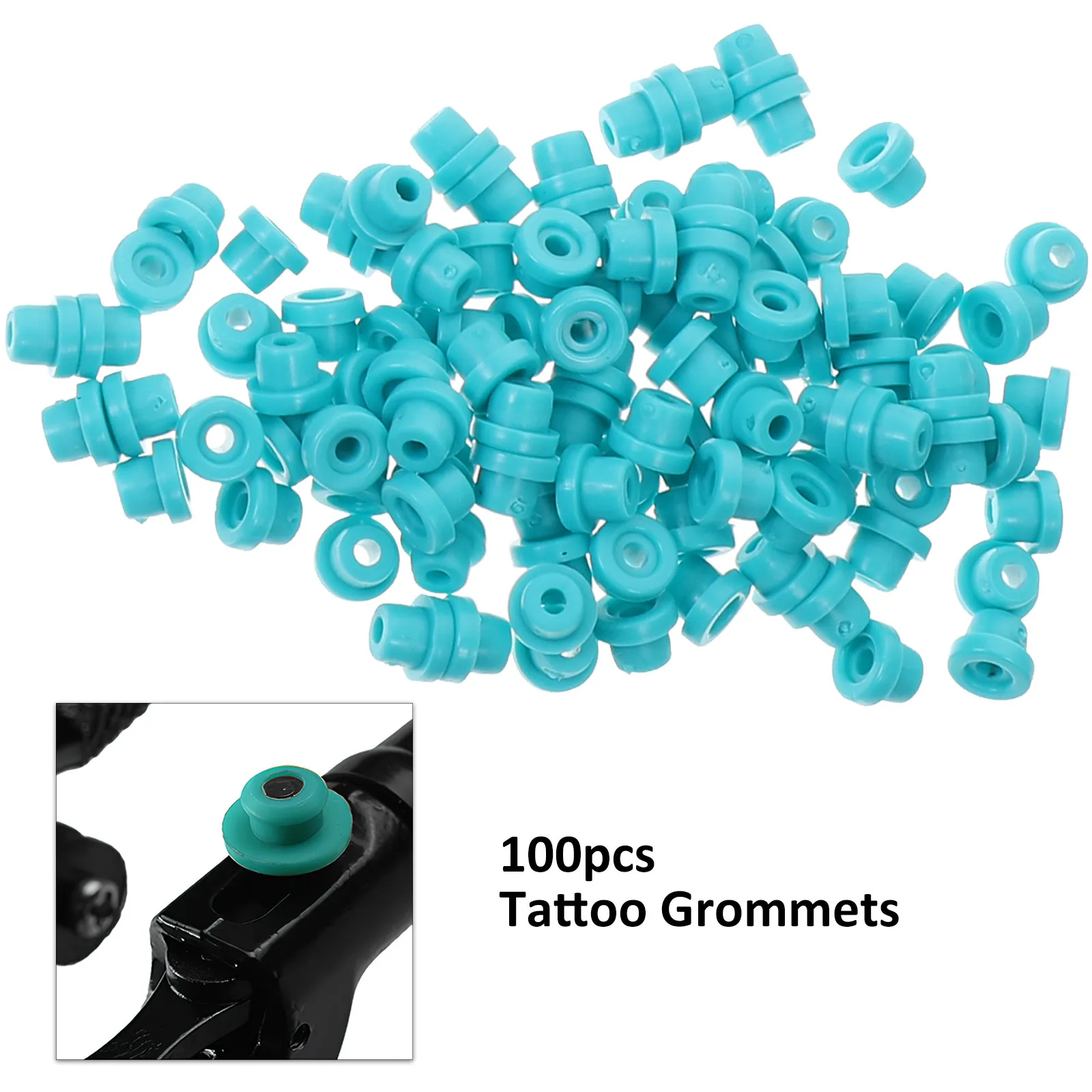 405Pcs Tattoo Machine Kit Rubber Bands Silicone Pin Pad Needle Cleaning Brush Set for Professional Tattoo Artists Replacement