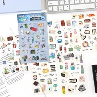6/36 Sheets Cute Magazine Scrapbooking Stickers Book DIY Junk Journal Material Decoration Album Diary Stationery supplies 5