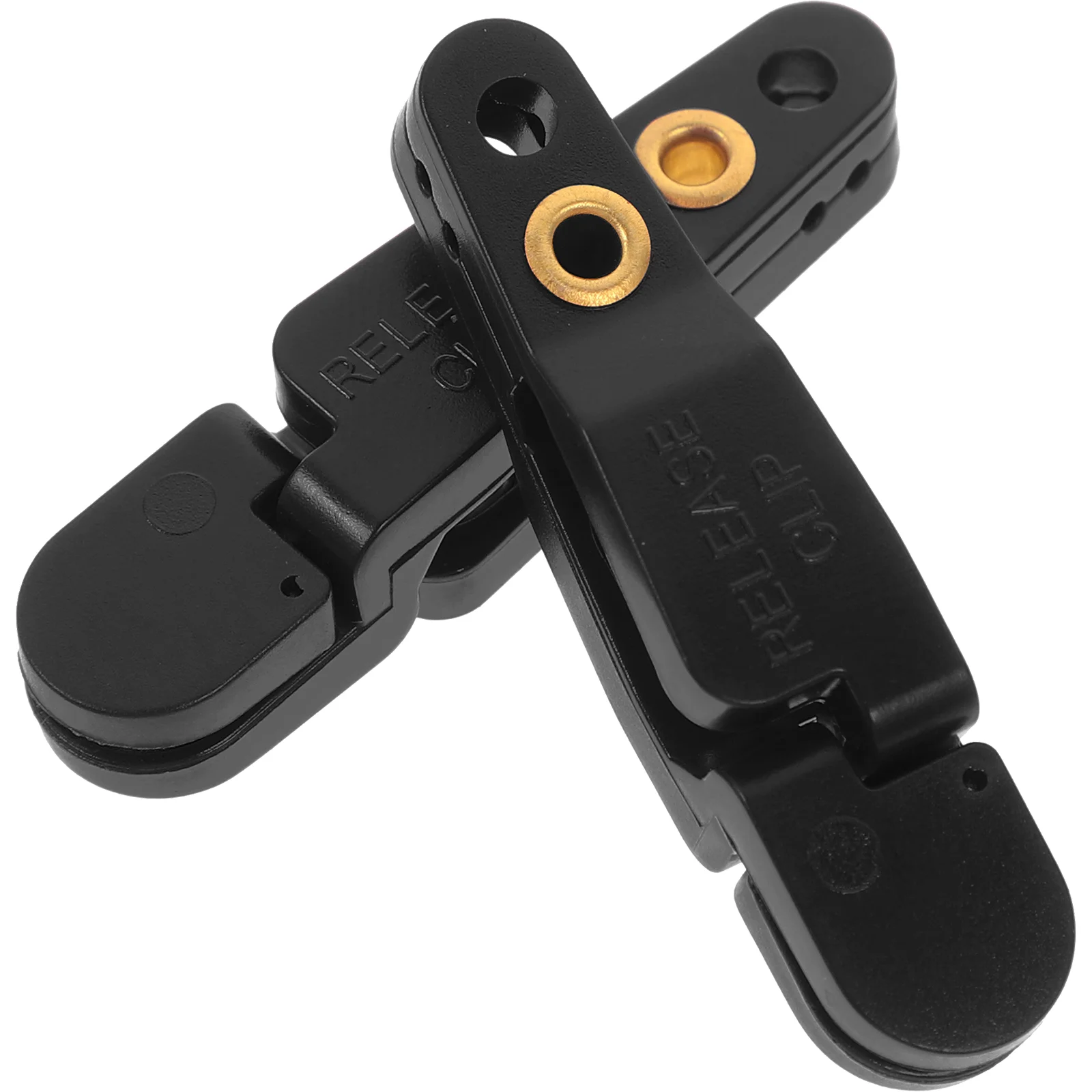 

2 Pcs Key Ring Quick Splitter Release Clips Heavy Tension Snap Fishing Line Planer Board Black