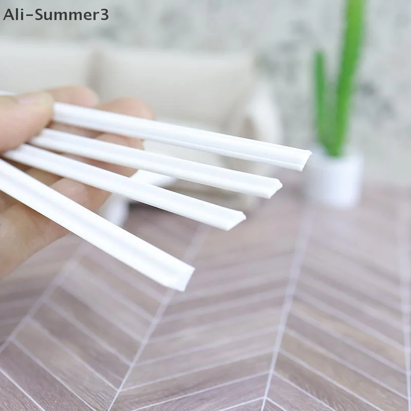 2PCS 1:12 Dollhouse Miniature Skirting Line Mini Waistline Bathroom Living Room Decor Toy Doll House Accessories