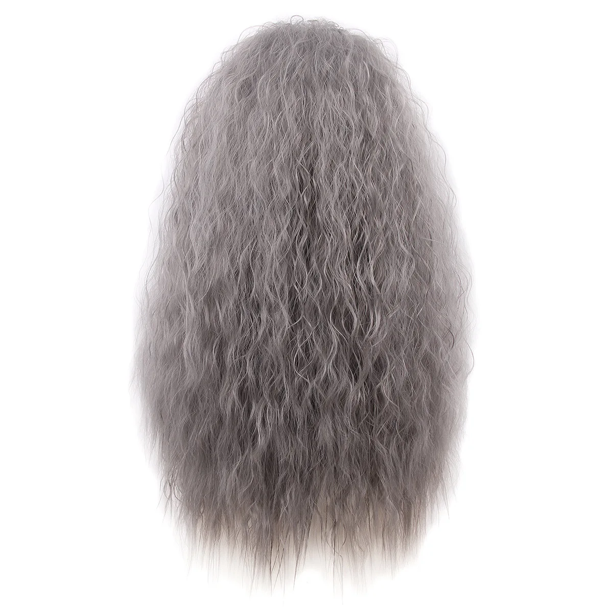 Wig With Beard Set Old Man Costume Grey Long Fluffy Synthetic Hair Dumbledore Fat Thor Grandalf Wig Halloween Party Christmas