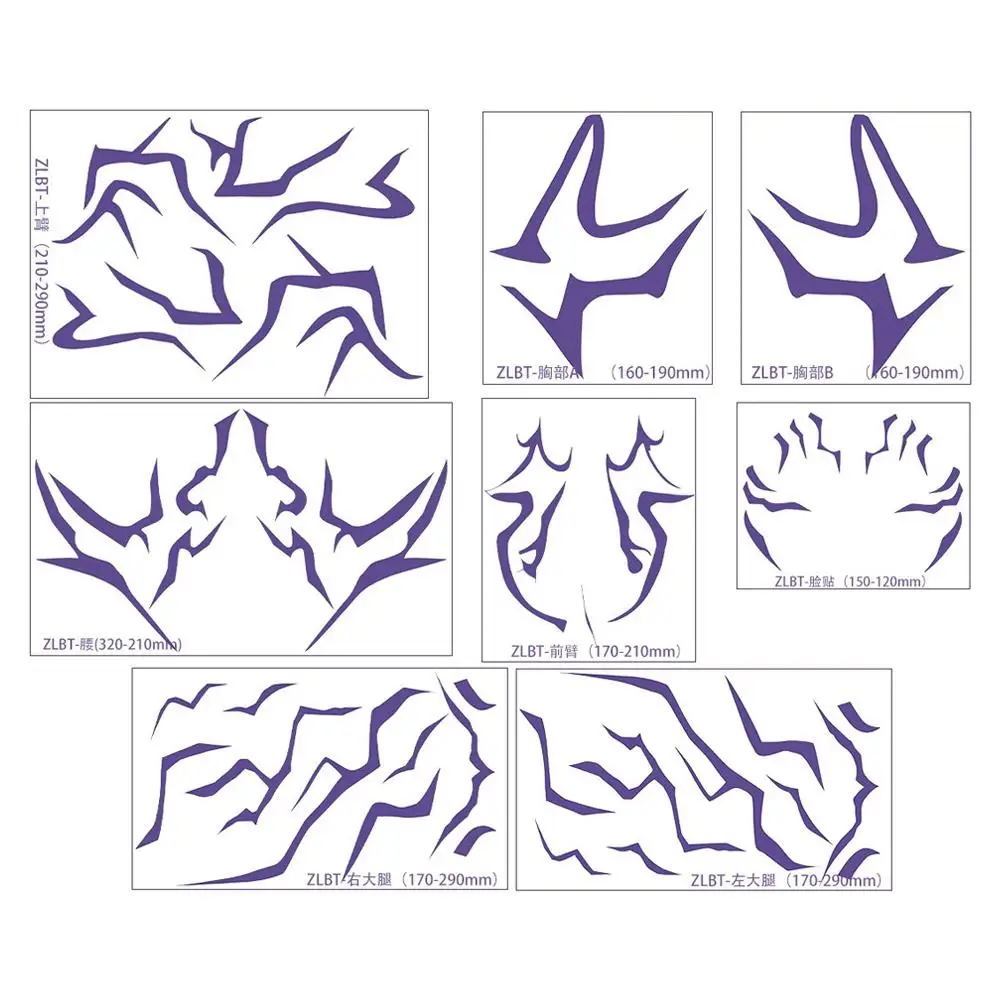 

8 шт. Kpop Demon Hunter татуировки наклейки охотничьи татуировки вечерние демон татуировки наклейки Rumi наклейки подарки для вечеринки костюм для вечеринки поставки