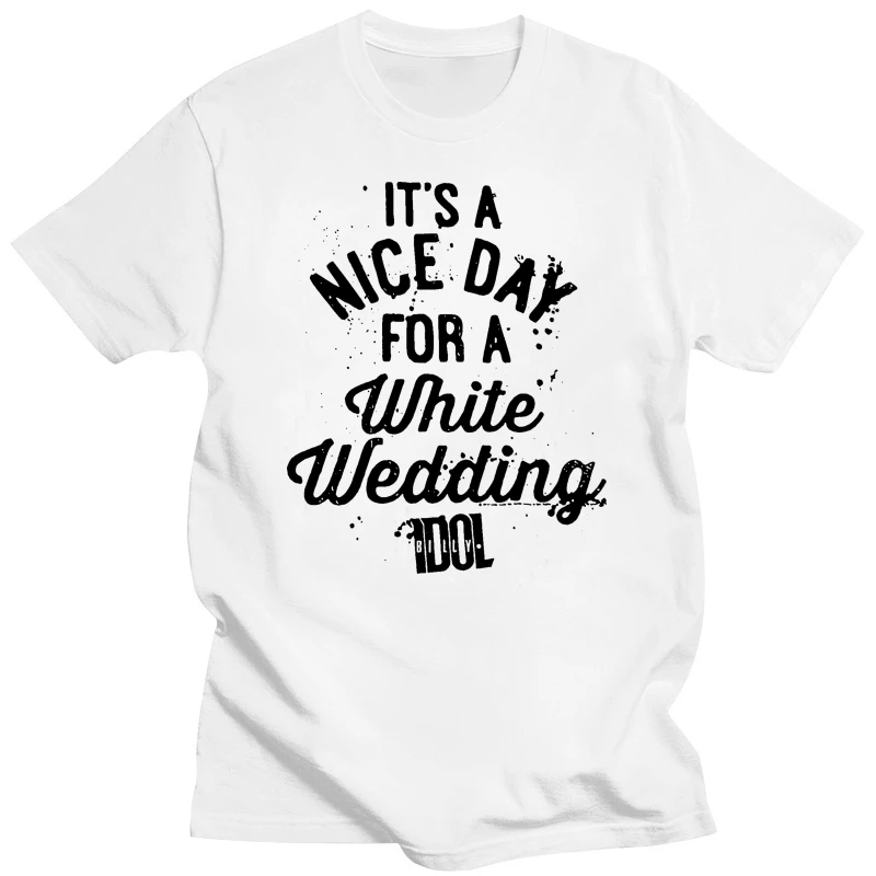 BILLY IDOL White Wedding Official T Shirt  / LARGE Hot 2018 Summer Men'S T-Shirt Fashion 2018 New Fashion Brand Clothing