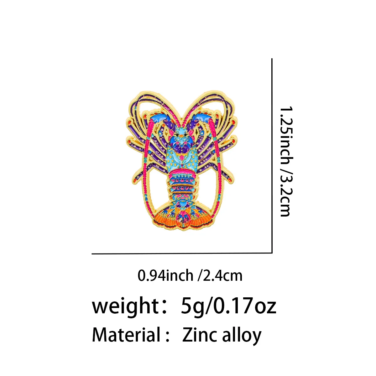 Marine animal brooch accessories, clothing backpack accessories brooch alloy badges, cross-border hot selling wholesale - view 2