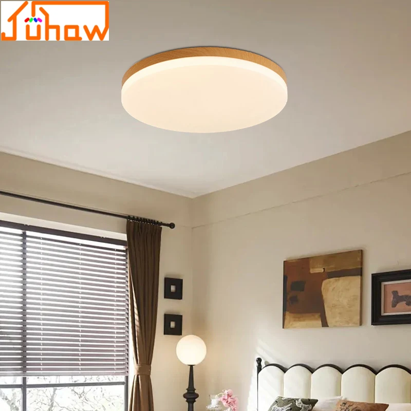 Chinese-Style Bedroom Lamp, Full-Spectrum Eye-Protecting Bedroom Ceiling Lamp, Round Room Lamp