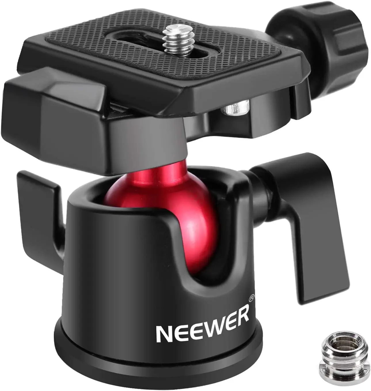 NEEWER Camera Tripod Head Ball Head 360° Rotating Panoramic with 1/4