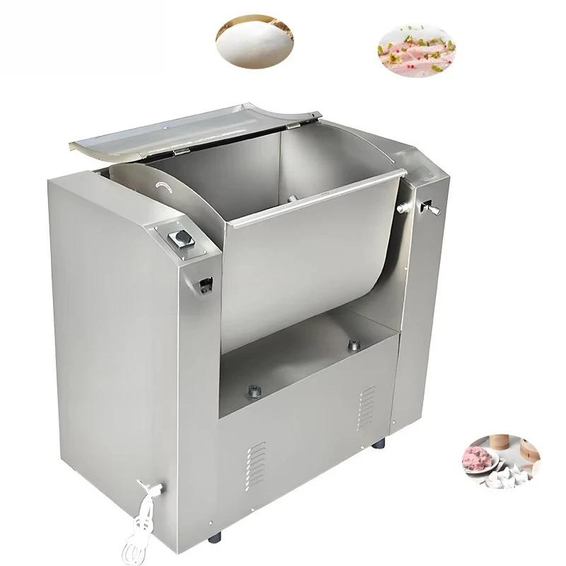 Multi-Function Food Grade SUS304 Commercial Dough Maker for Even Mixing Kneading Whipping Flour and Water for Bakery Startup