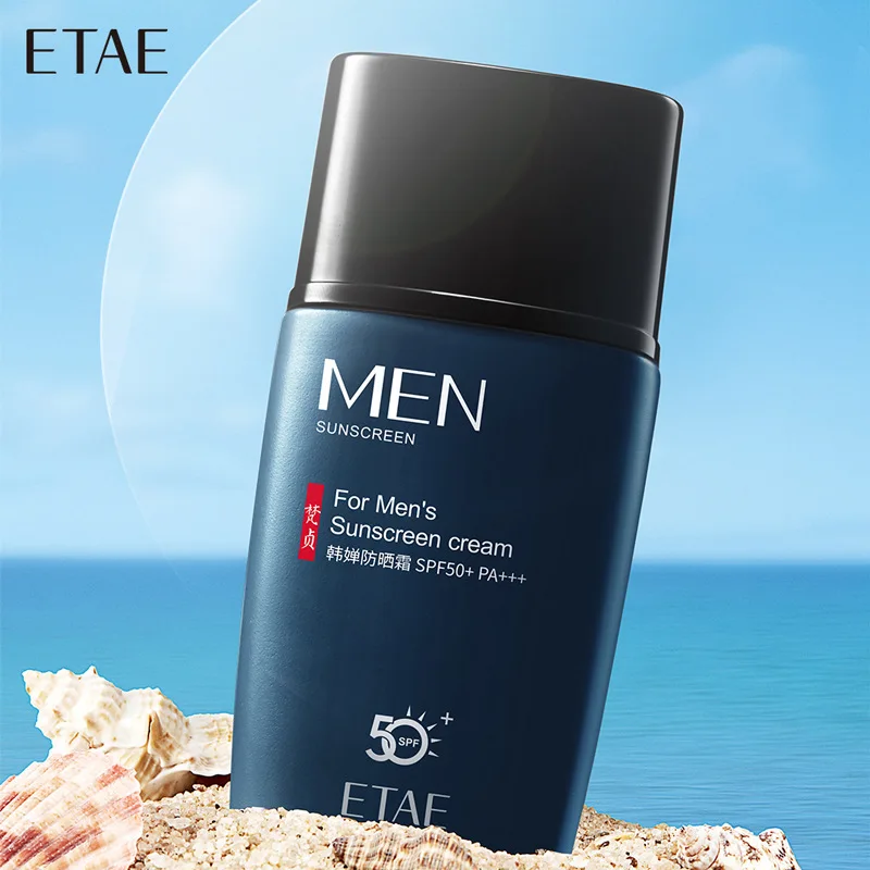 SPF50+ Men's Sunscreen for Face Body Sun Block Refreshing Moisturizing Solar Blocker Protector Men Facial Sunscreen