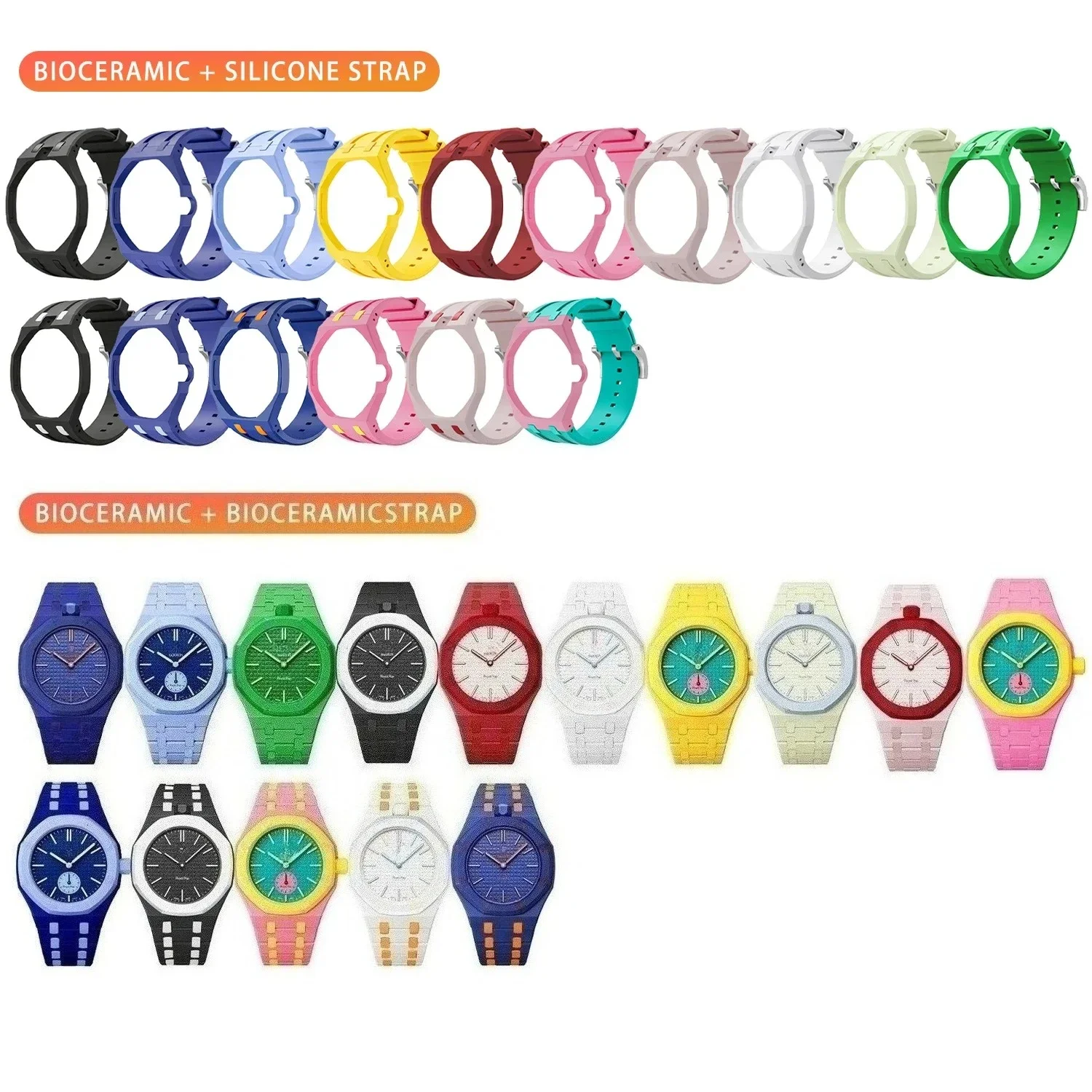 Replacement rwrist ceramic For Royal pop ap swatch Strap band Sports Bracelet Strap for Men Women Strap