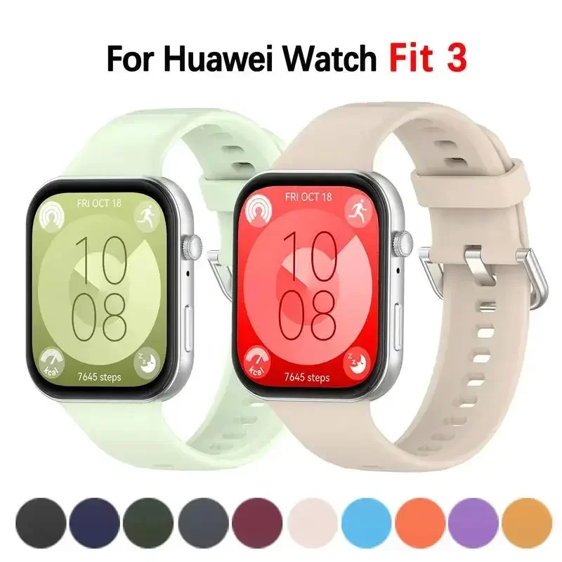 

Sprot Strap for Huawei Watch Fit 3 Band Soft Silicone Correa Bracelet for Huawei Watch Fit 3 Replaceable Wristband Accessories