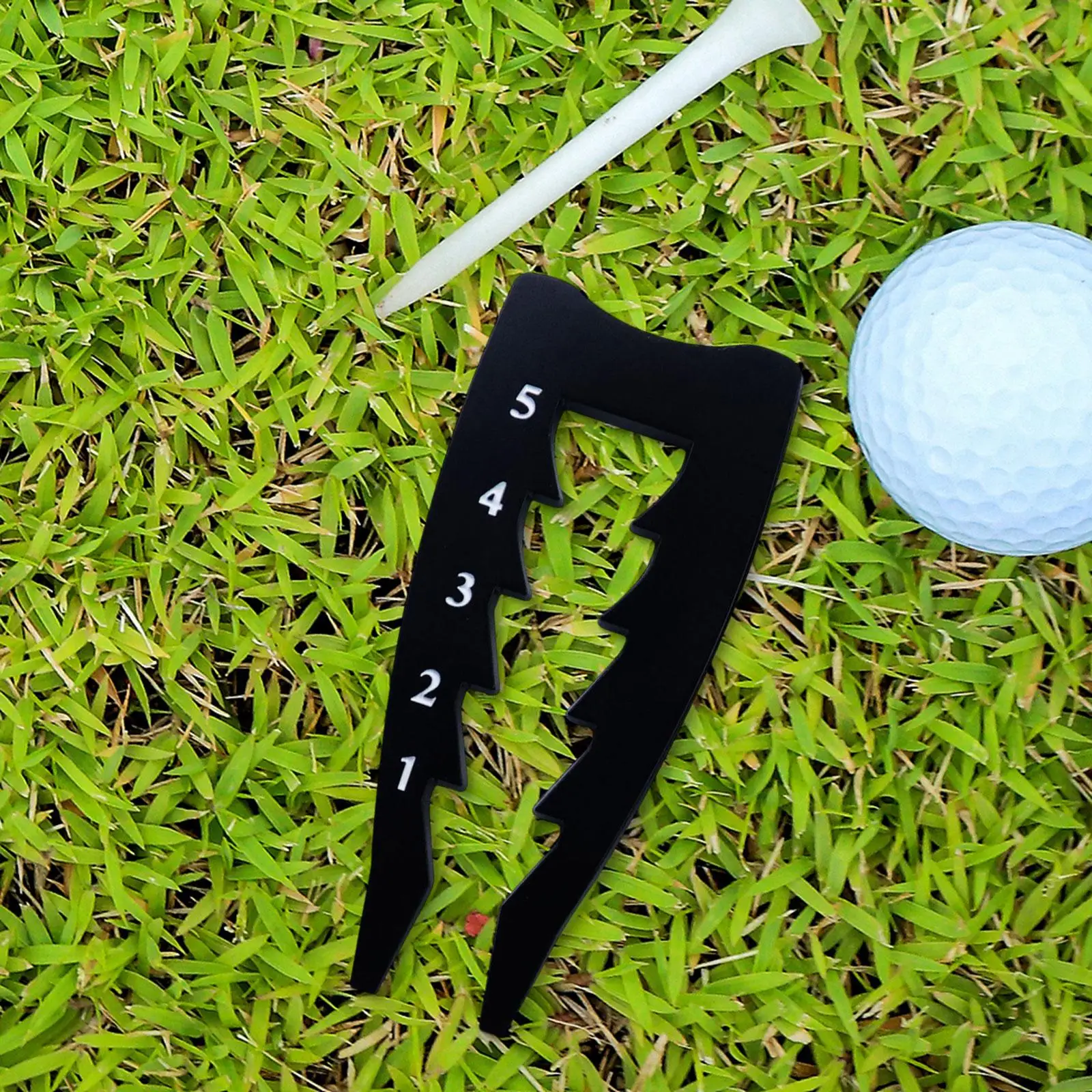 Adjustable Golf Tee Height Tool Tee Height Setter Compact Accurate Easy to Use Measuring Device Swing Zinc Alloy