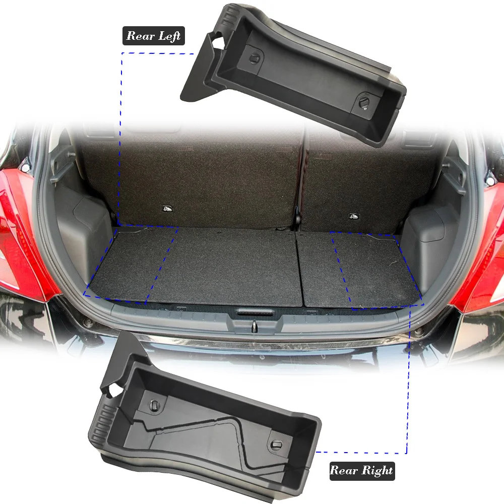 Roavia Trunk rear panel kit tail panel accessories For Toyota Yaris 2008 2009 2010 2011 2012 2013