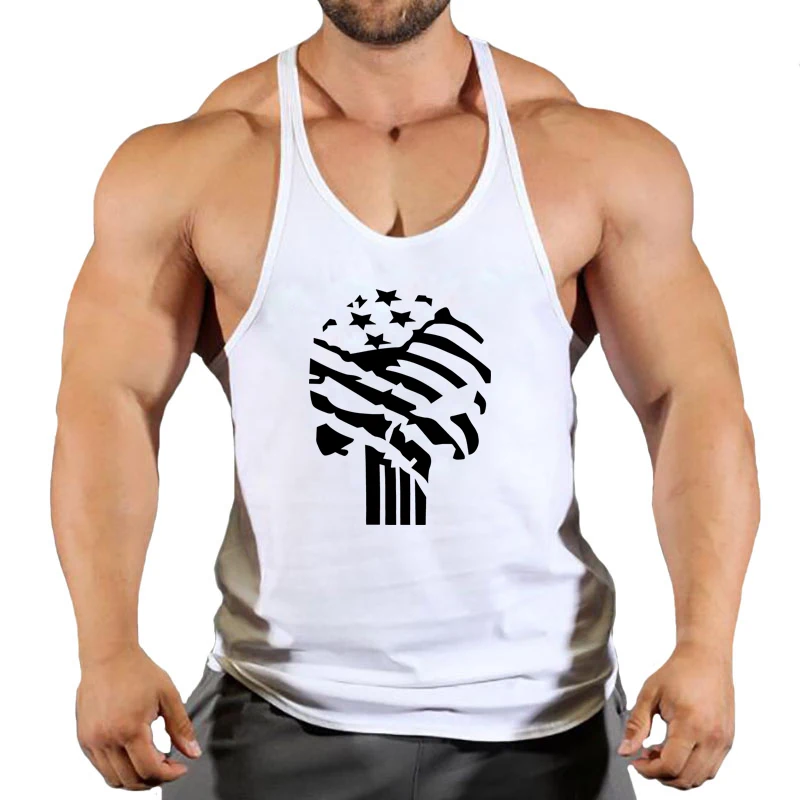 2024 Gym clothing cotton singlets Men\'s Undershirt bodybuilding tank top men fitness shirt muscle guys sleeveless vest Tank tops
