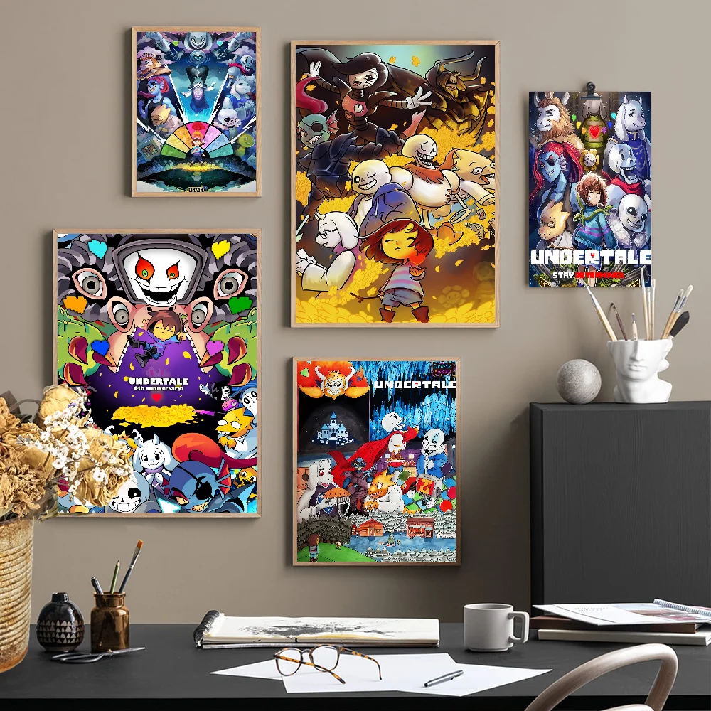 Anime Designs Game Undertale Posters And Prints Canvas Printing Wall Art Picture For Living Room Home Decor Gifts