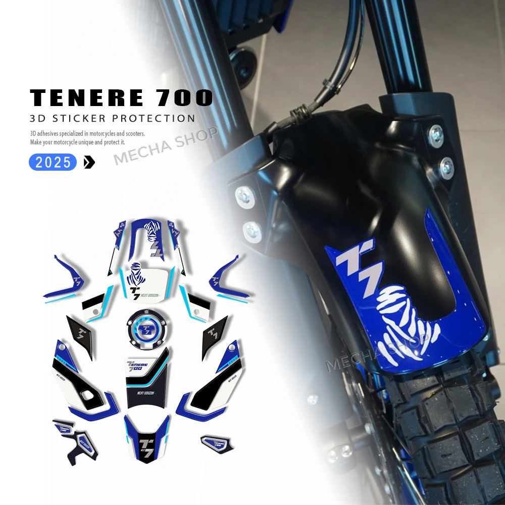 

Tank Pad Fender Protection Kit Accessories 3D Epoxy Resin Sticker For TENERE 700 2025