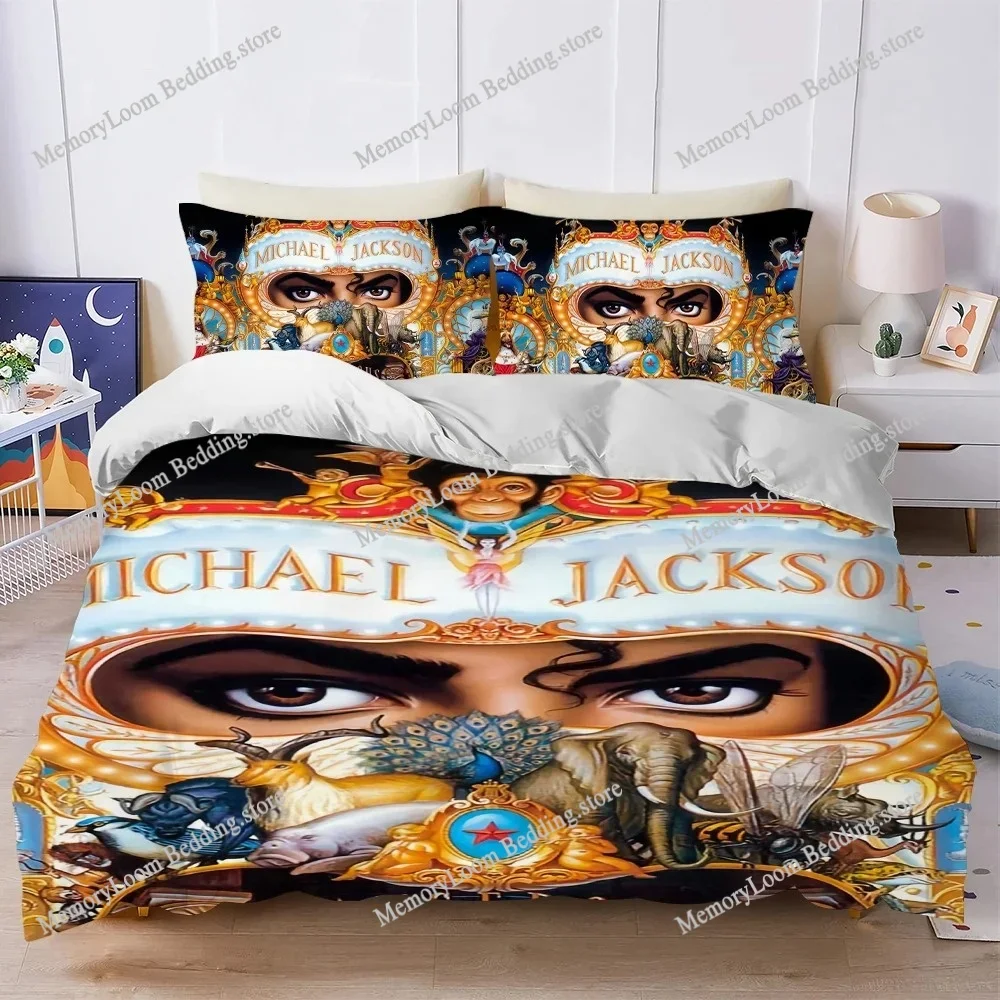 Singer M-Michael Jackson Music Duvet Cover Set tyle Bedding Soft Laundry Cotton Bed Four Seasons Student Dormitory Home Textile9