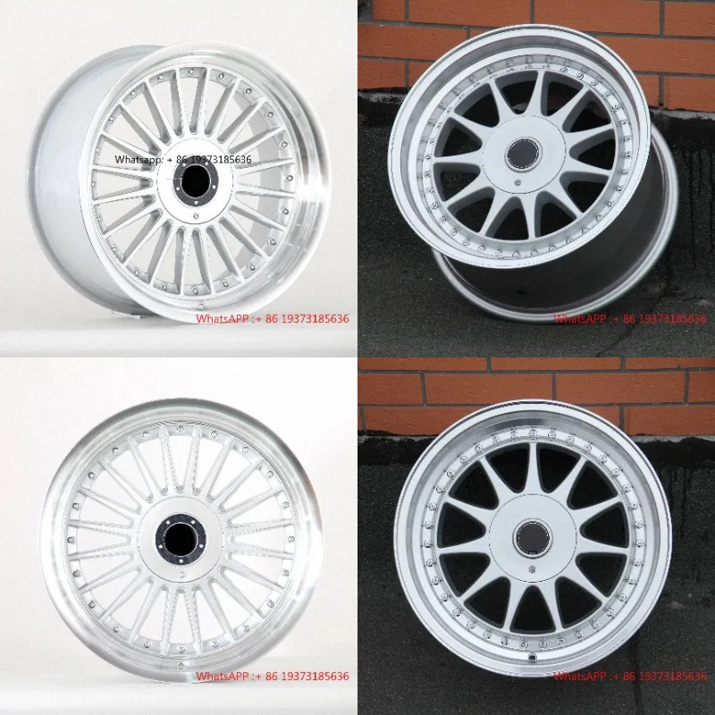 For BMW Alpin Style E32 E60 E34 E90 E30 F10 Deep Dish Cast 5X120 17 19 20 Inch Rims Alloy Silver Passenger Car Wheels