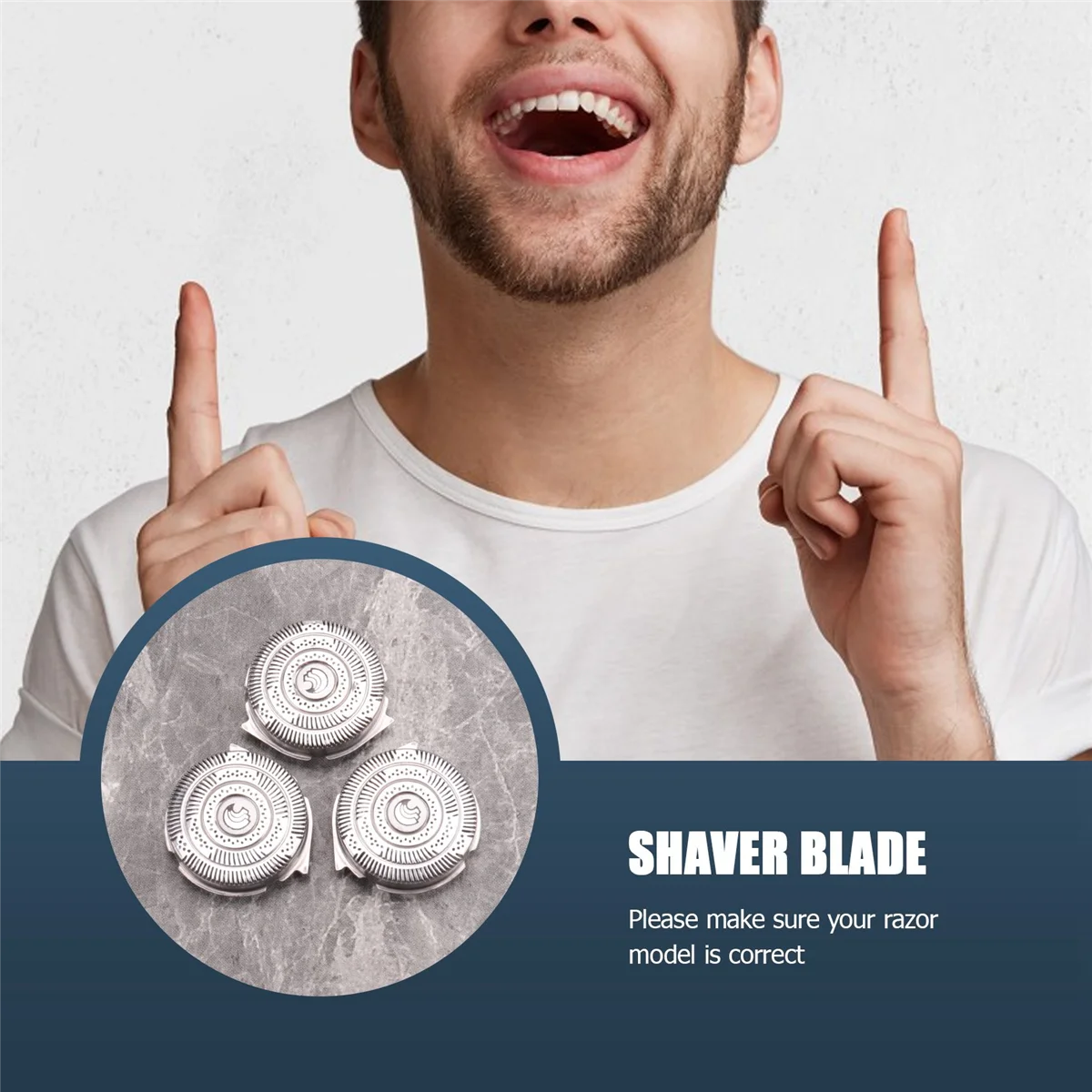 Lâmina de lâmina de substituição para Philips Shaver, HQ9, HQ9100, HQ9190, HQ9070, HQ9170, HQ9020, HQ8160, HQ8250, HQ9090, 3 unidades