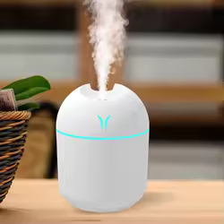 250ML USB Mini Air Humidifier Aroma Essential Oil Diffuser For Home Car Ultrasonic Mute Mist Maker Diffuser with LED Color Lamp