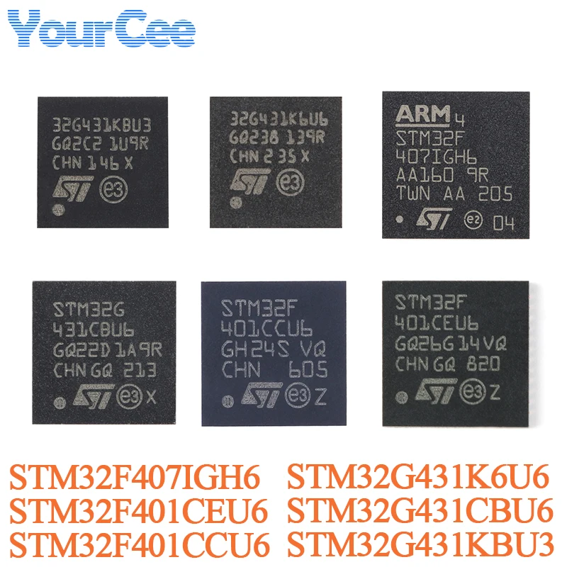 STM32G431CBU6 UFQFPN-48 STM32G431KBU3 STM32G431K6U6 UFQFPN-32 STM32G473RCT6 LQFP-64 ARM Cortex-M4 32-bit Micro-Controller-MCU