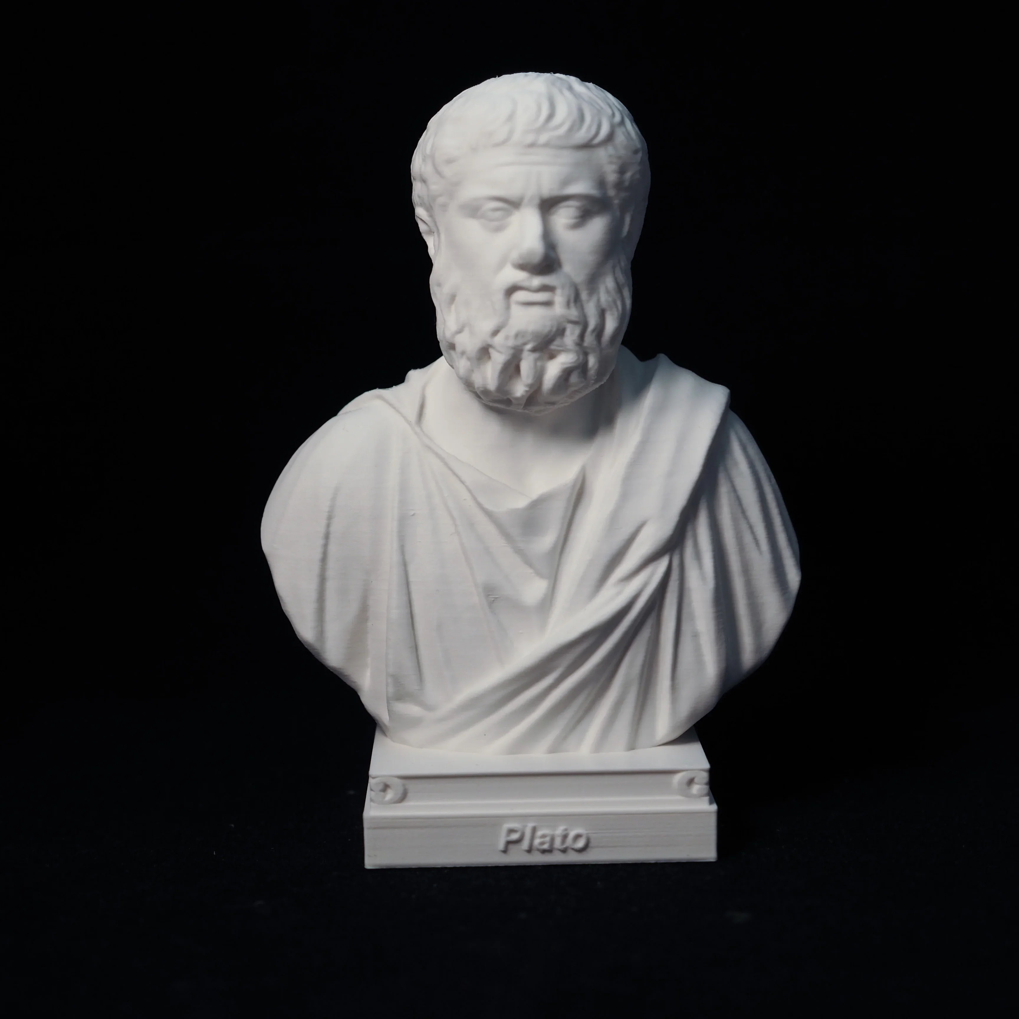 Plato Ornaments Statue Hand Model Decoration Bust Crafts Great Man Portrait Desk Desk, 3D Printing PLA Plastic
