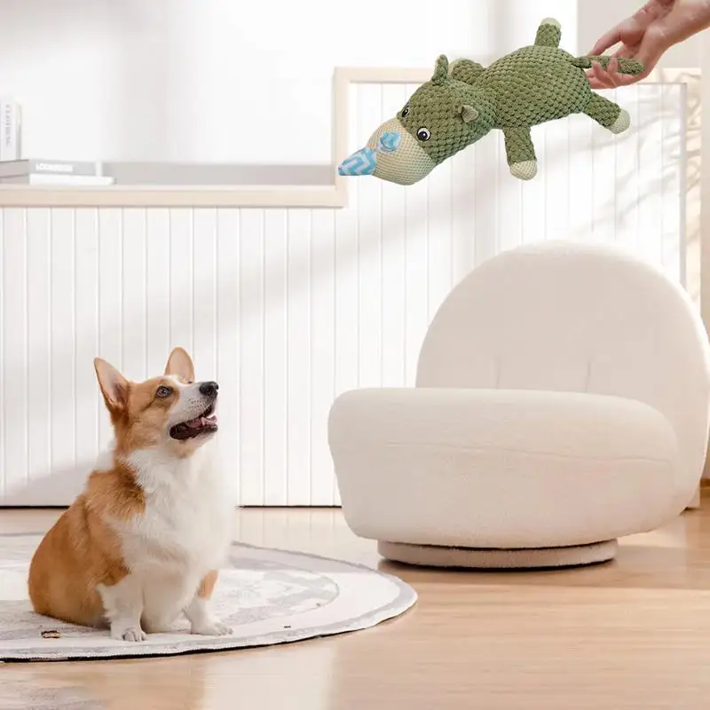 Dog Squeaky Animals Squeaky Plush Dog Sound Toys Tough Chew Plush For Entertainment Interactive Dog Toy For Aggressive Chewers