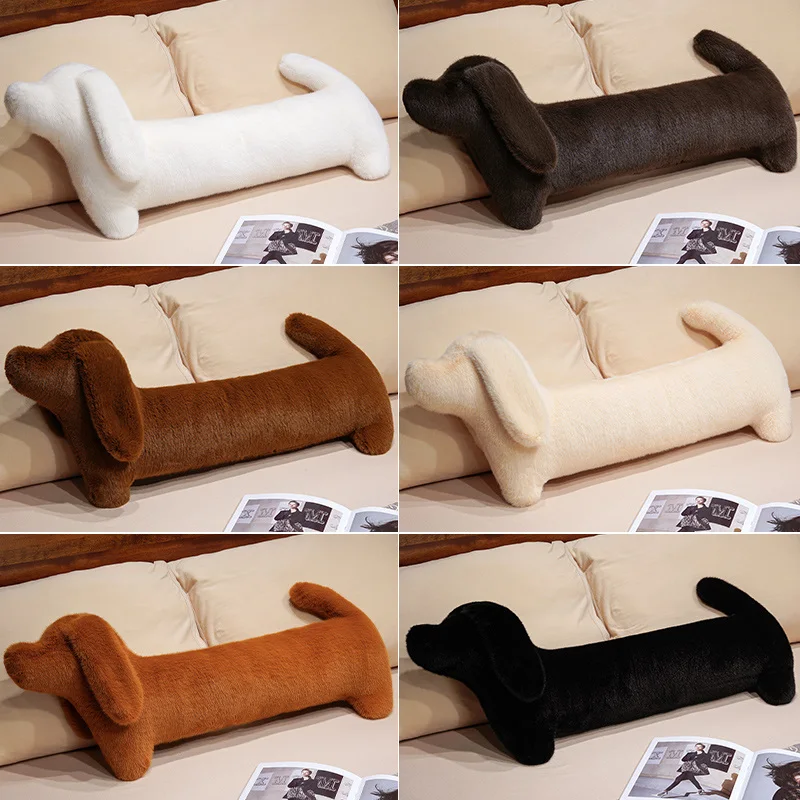 Dachshund Throw Pillow Multiple Colors Adorable Dog Sofa Cushion Bolster For Lumbar Support Home Decoration Preferred Gift
