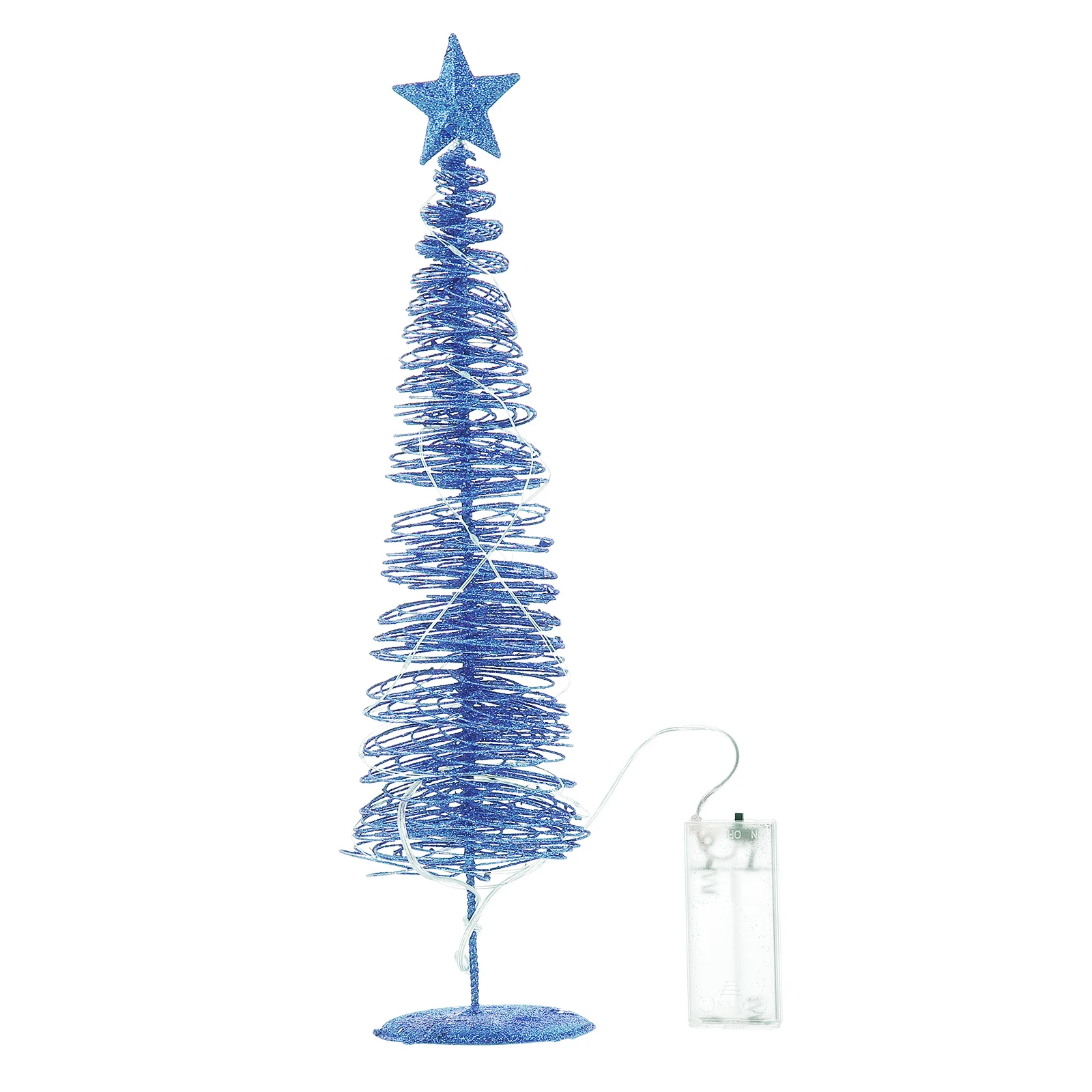 

Artificial Metal Winding Christmas Tree Small Decor Indoor Wrought Iron Luminous Ornament