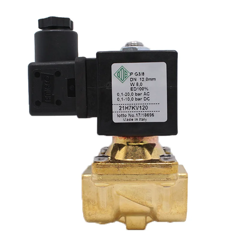 220v  21h7kv120 Dn10 Brass Two Normally Closed Electromagnetic Switch Water Valve