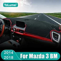 Para Mazda 3 BM BN Axela 2014 2015 2016 2017 2018 cubierta de salpicadero de coche parasol evitar alfombrilla de luz accesorios de almohadilla de Panel de instrumentos