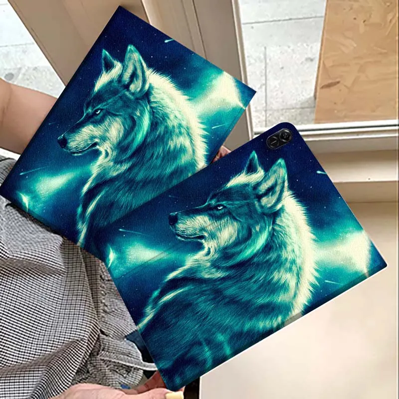

Art Anime Wolf Pattern For Huawei MatePad M5 T5 SE 11 Pro Honor Tab 5 V7 V8 X9 GT 10.1 10.8 Inch Tablet Case