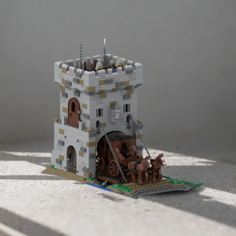 

1086 шт. Moc Modulares Torhaus модульный шлюз строительные блоки замок игрушка подарок для детей творчество и операционные способности