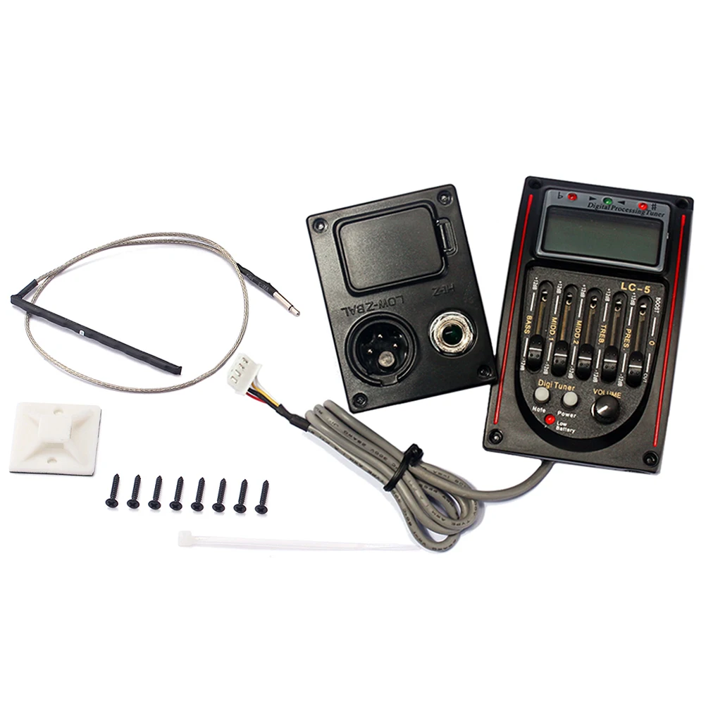 

Five-section EQ Guitar Pickups for Equalizer Acoustic Sound Tuner Piezo Electric