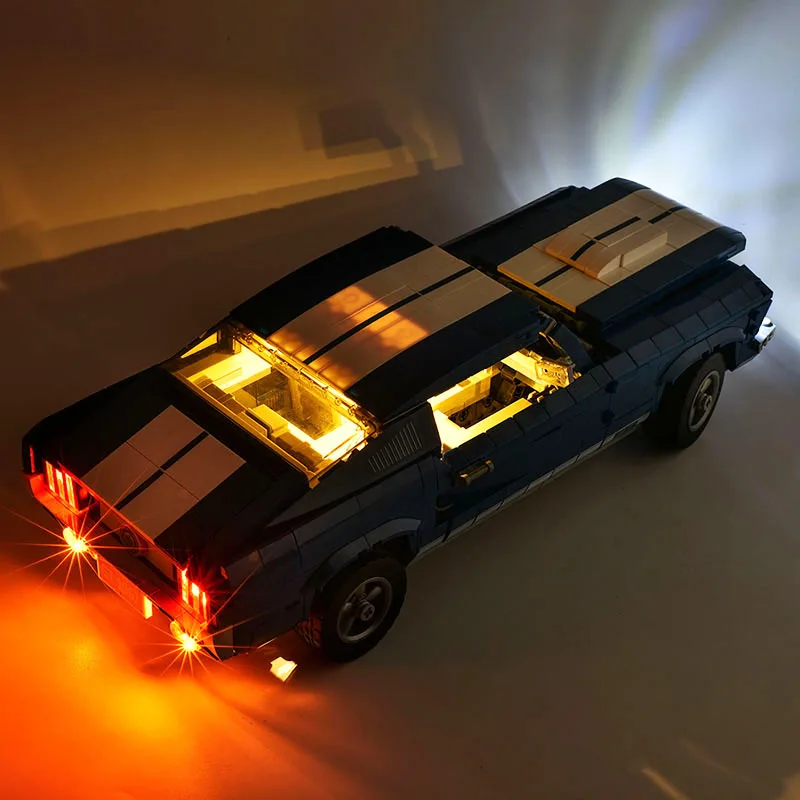 LED Light Set For 10265 compatible 21047 Ford Mustang (Only LED Light, NOT Include The Model Bricks)