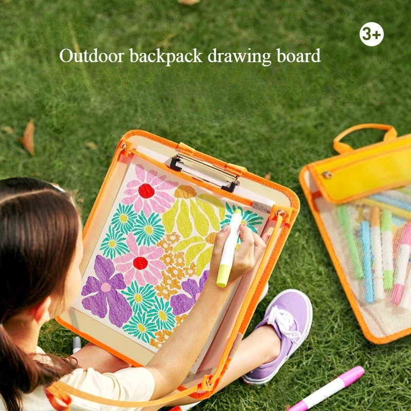 

Детский портативный рюкзак-мольберт для рисования на открытом воздухе, набор для творчества для студентов-художников, рюкзак-мольберт для рисования
