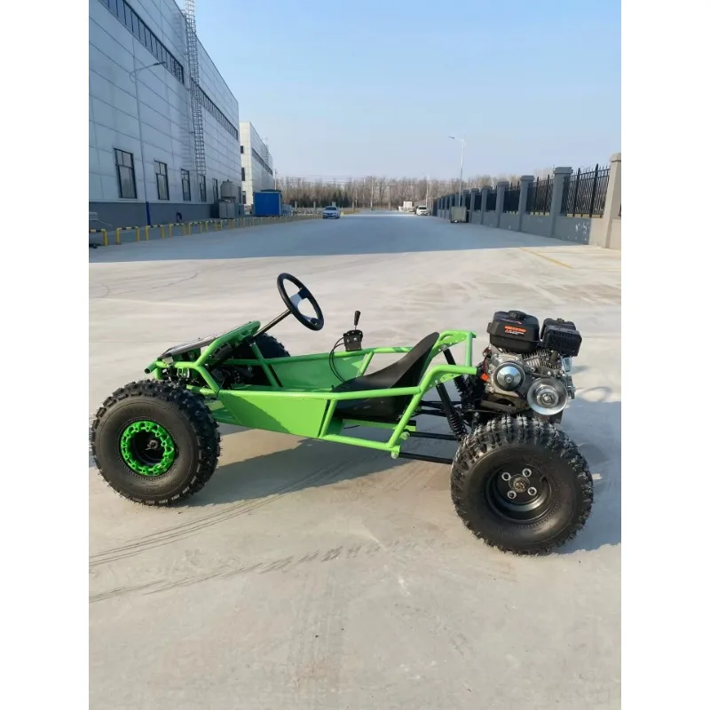 212cc Gas-Powered Pedal Racing Go Kart Buggy 4-Stroke Engine 70km/h Max Speed Hydraulic Disc Brakes Chain Drive All-Terrain