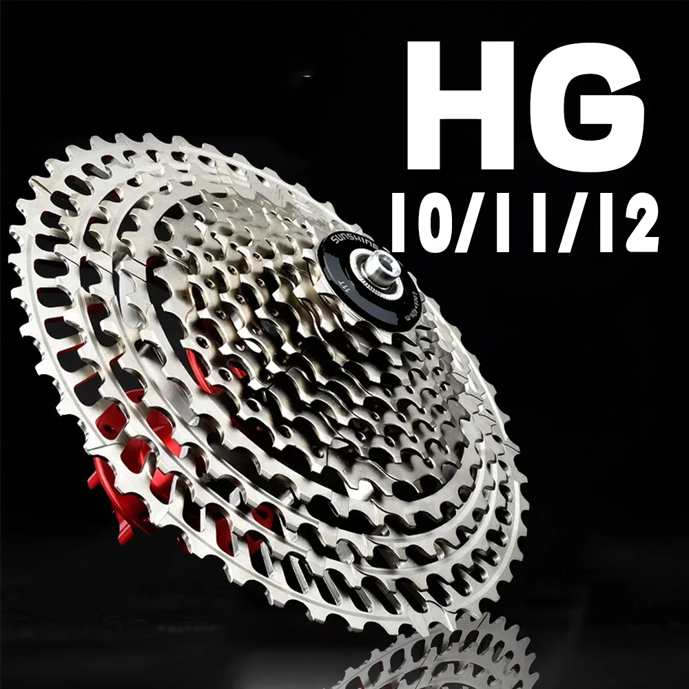 

SUNSHINE HG 12-speed Cassette Ultralight 10v 11v Mtb Sprocket 12v Sprockets Freewheel K7 10 11 12 Speed Cassette for Shimano